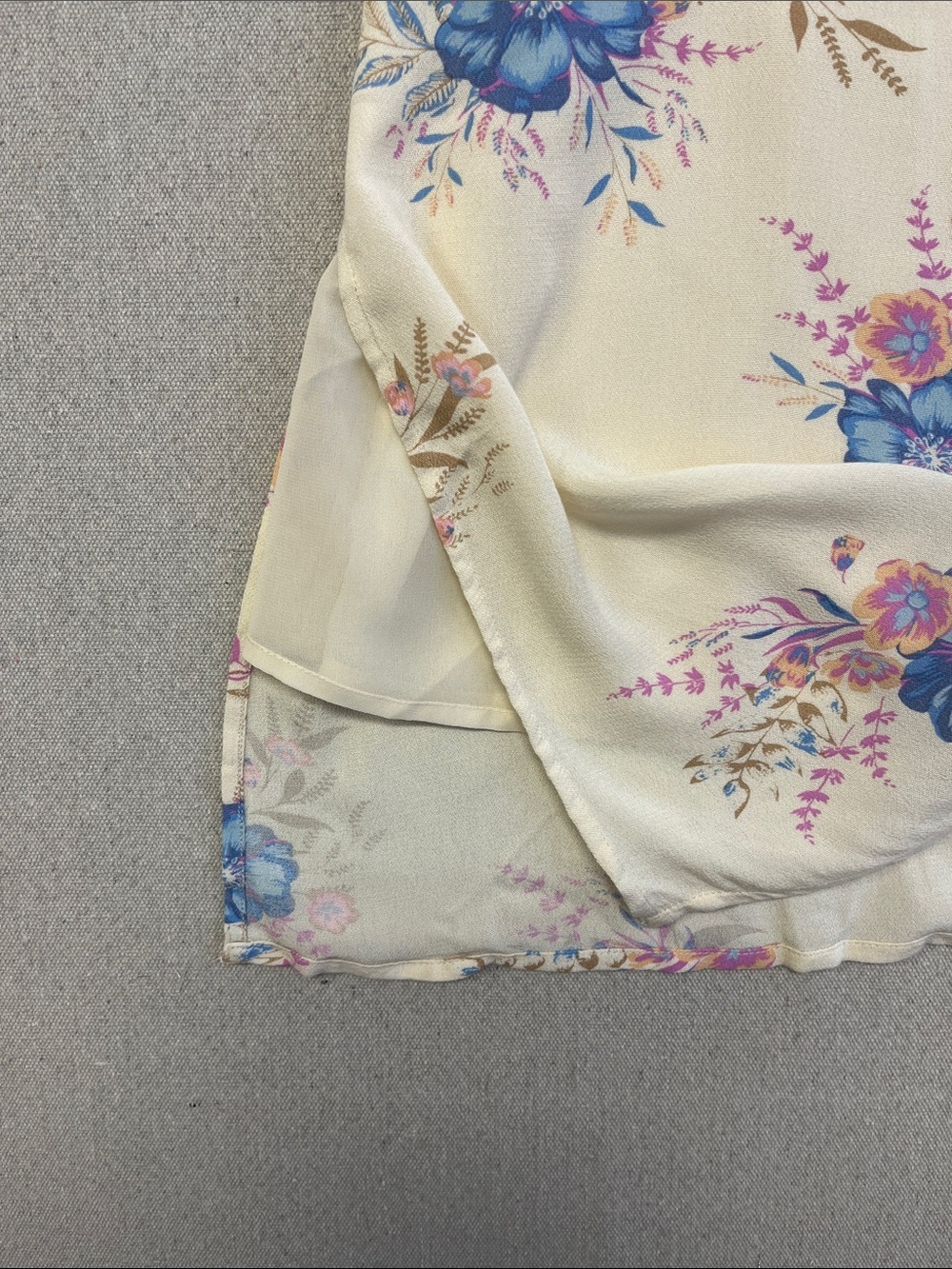 Lucky Brand Floral Midi Dress XS Boho Sleeveless Adjustable Straps - Picture 7 of 16